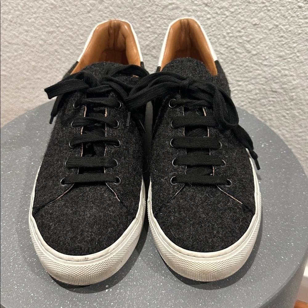 Monaco Duck Men's Black Wool Sneakers